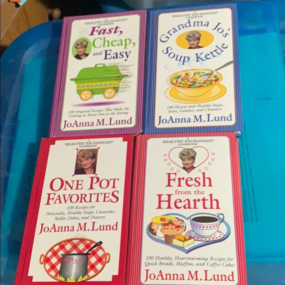 A healthy exchange cookbooks- 4 books
